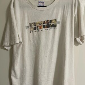 RARE Authentic Christina Aguilera World Tour 2000 T Shirt